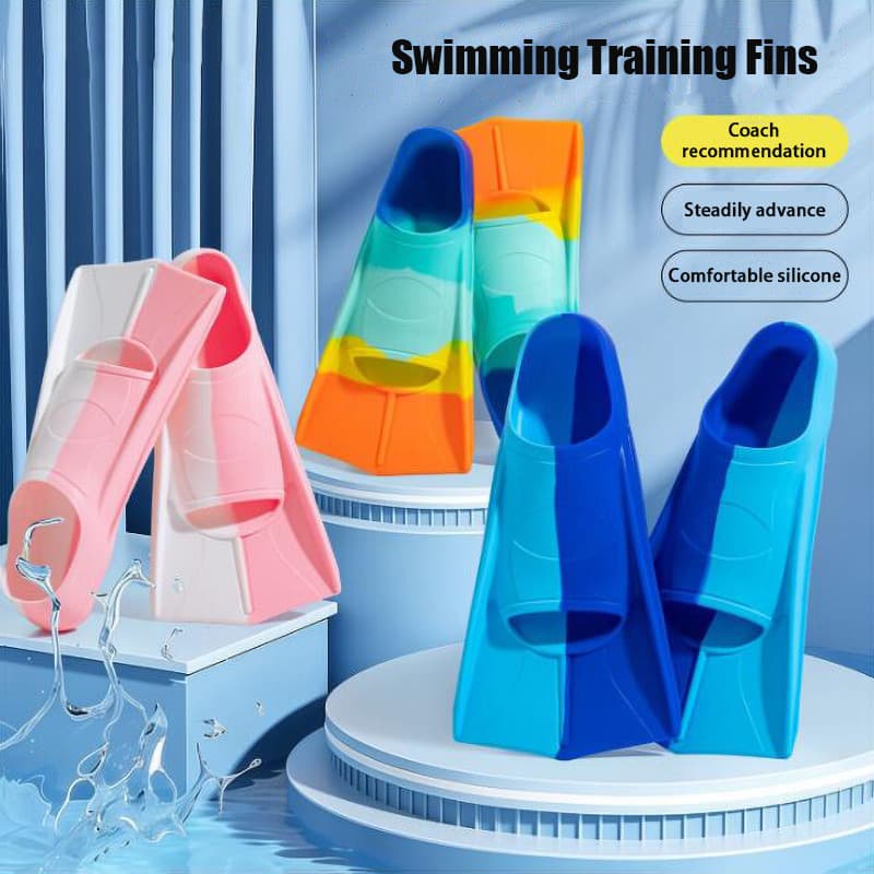 Crianças treinamento de mergulho dedicado barbatanas de natação sapo natação livre Silicone barbatanas curtas