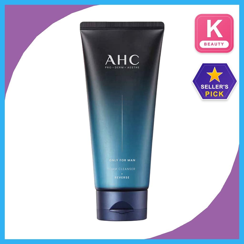 [AHC] Somente Para Homens Limpador De Espuma 140ml 1 Unidade/Masculino Coreano/Limpeza Profunda Suave De Poros