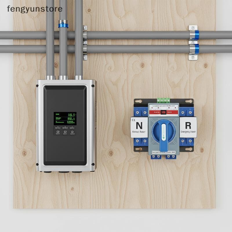Interruptor De Transferência Automática De Energia Dupla 2P 63A 220V Operação Estável Mudança Para Segurança Elétrica De