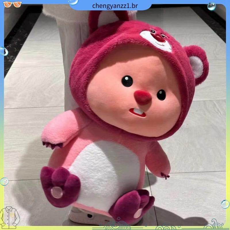 Boneca genuína morango loopy rubi castor brinquedo de pelúcia Tanabata feminino presente aniversário transformação trave