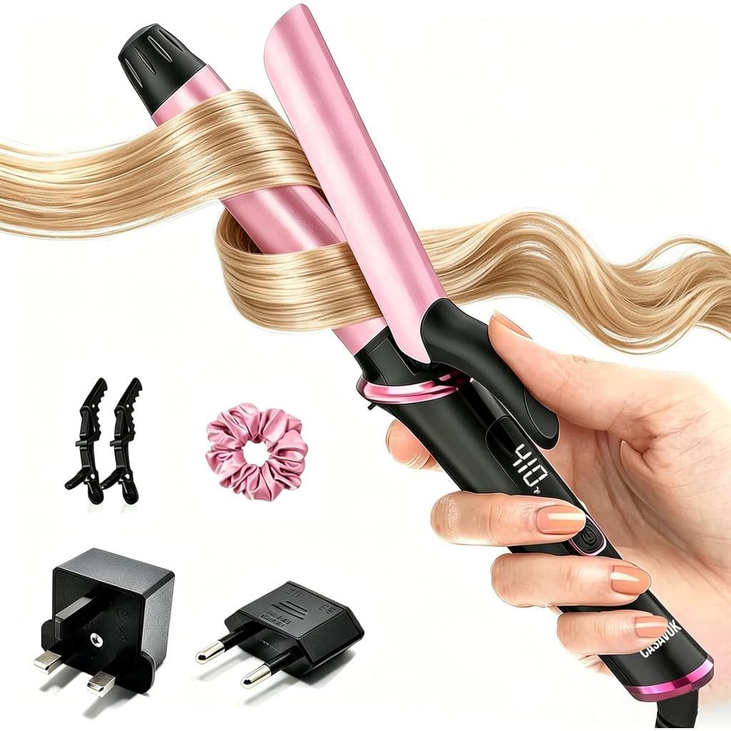 Chapinha de Cabelo Portátil de Dupla Voltagem 110-240V, Chapinha de Cabelo Mini de 1 Polegada para Viagem com Adaptadore