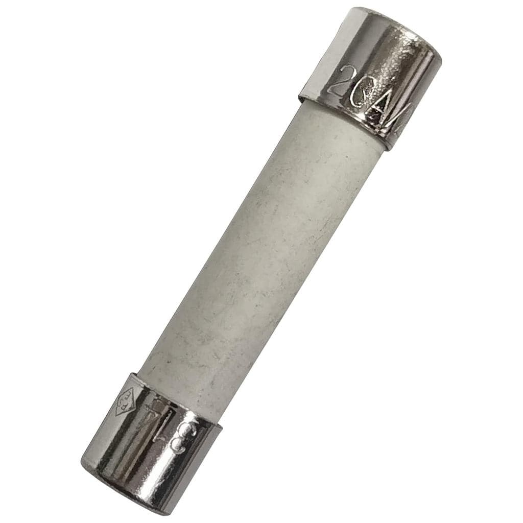 Yoiilnz (Pacote com 5 peças) Fusíveis Cerâmicos 20Amp 250V 20A de Ação Rápida 6.3x31.8mm/0.25"x1.25" para Forno de Micro