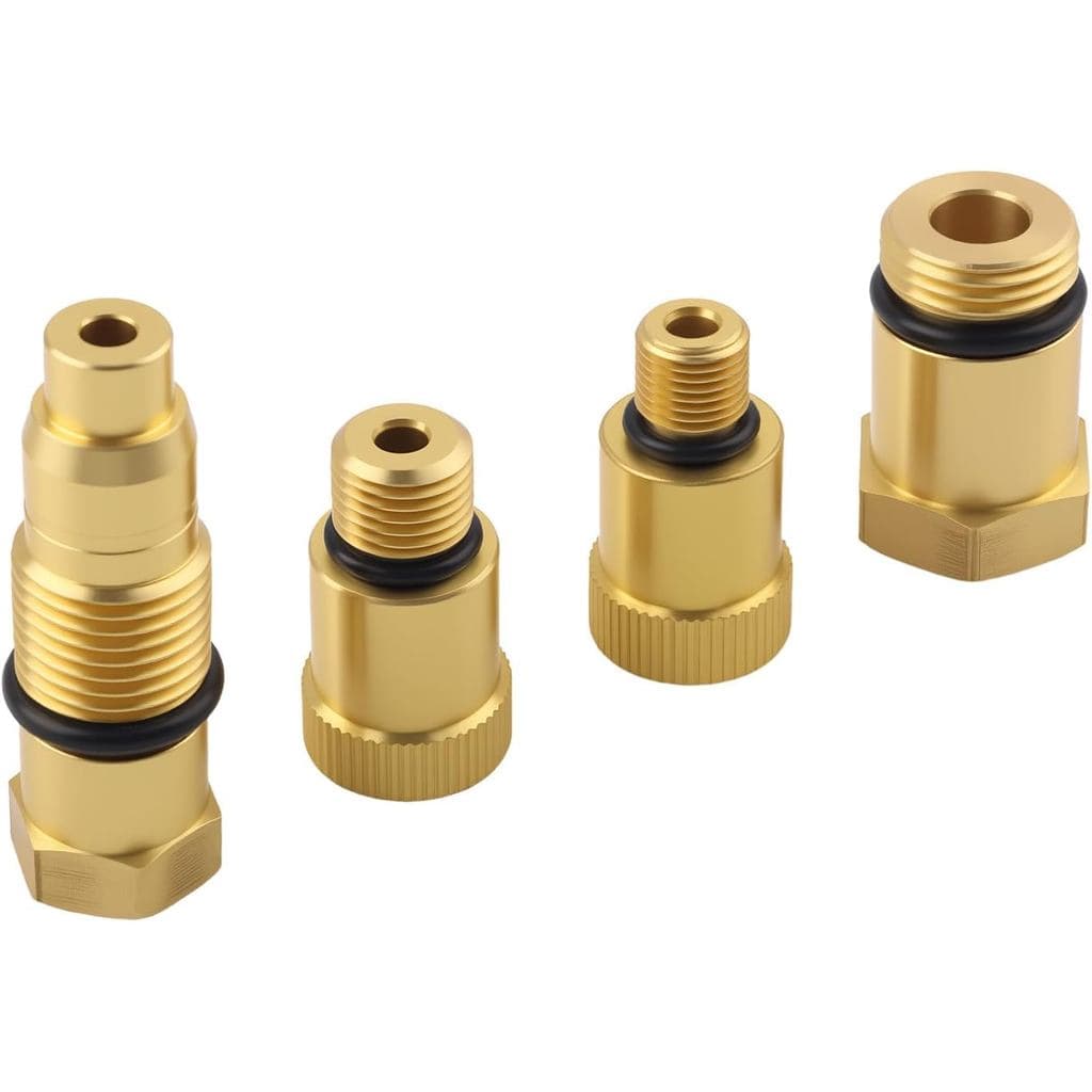 Adaptador de Teste de Compressão Automotivo 4PCS, Adaptador de Teste de Compressão de Cilindro 10mm*1.0/12mm*1.25/18mm*1