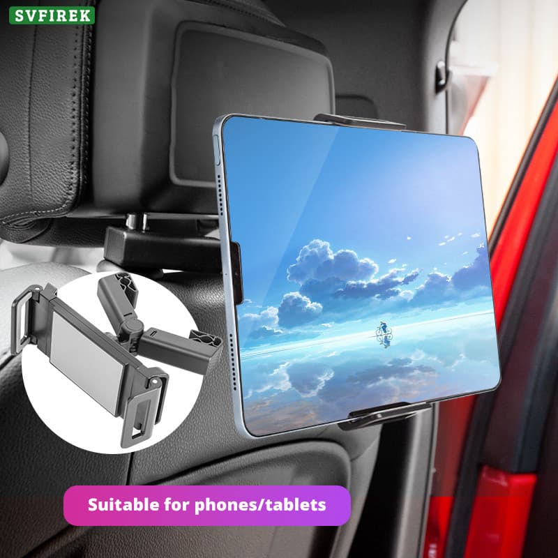 Suporte Universal Para Telefone Banco Traseiro De Carro 360 ° De Com Travesseiro Giratório Ajustável Smartphones De 4.7