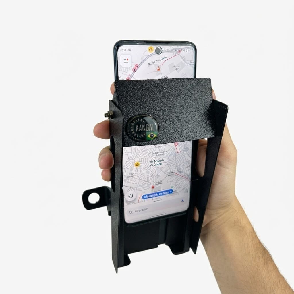 Suporte celular p/ moto - 99% Aço Proteção Antifurto Seguro e Resistente Envio Rapido