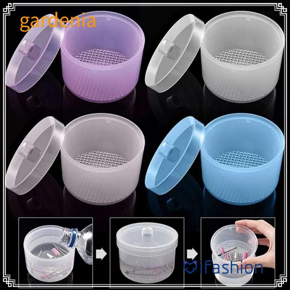 Esterilizador De Brocas Para Nail Art GARDENIA , Rosa Com Tampa Caixa De Desinfecção , Plástico