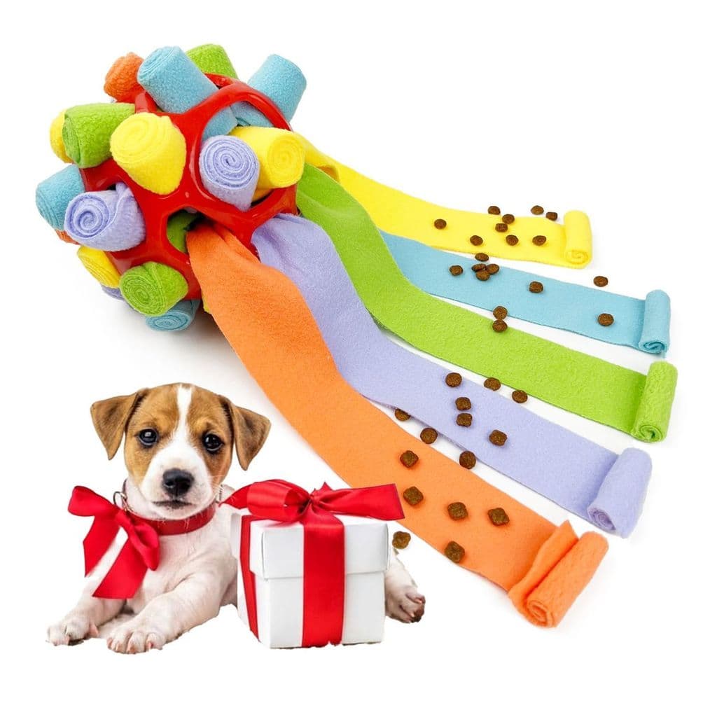 Pet cheirando bola comida com vazamento brinquedo cão pequeno aliviar o tédio ferramenta útil brinquedo educativo bola d
