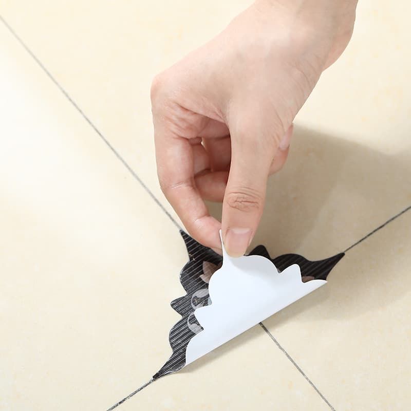 Adesivos de azulejo para piso de azulejo Adesivos de piso à prova d'água resistentes ao desgaste autoadesivos para piso