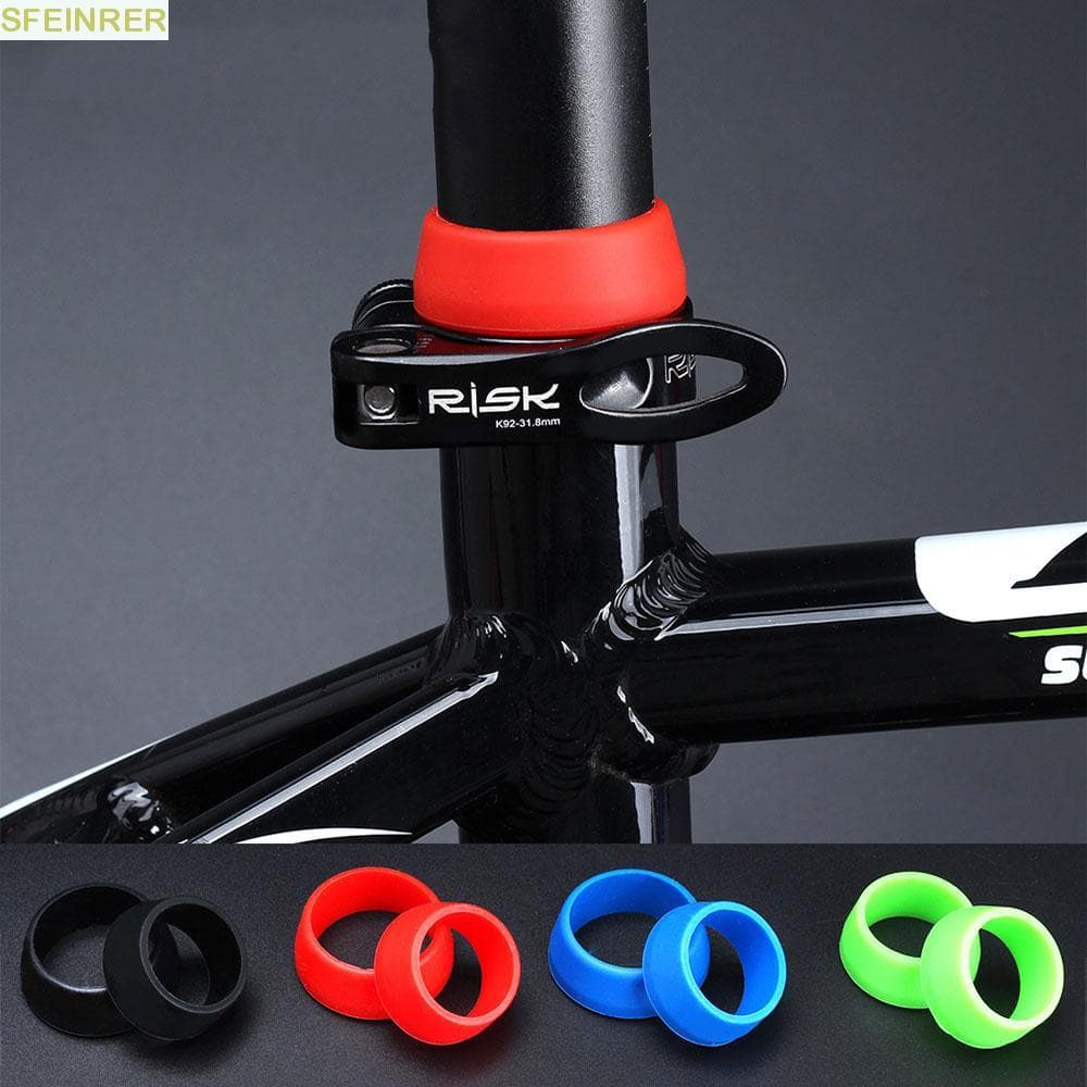 SFEINRER Braçadeiras Para Selim , Capa De Silicone À Prova D'água Assento De Bicicleta , 1 Peça Contra Poeira Ciclismo