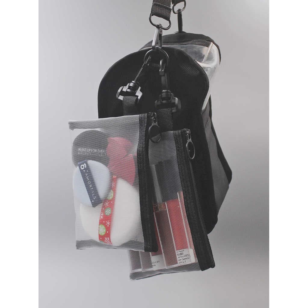 Saco cosmético externo gaze respirável portátil batom lábio esmalte saco de armazenamento saco cosmético Drama conjunto