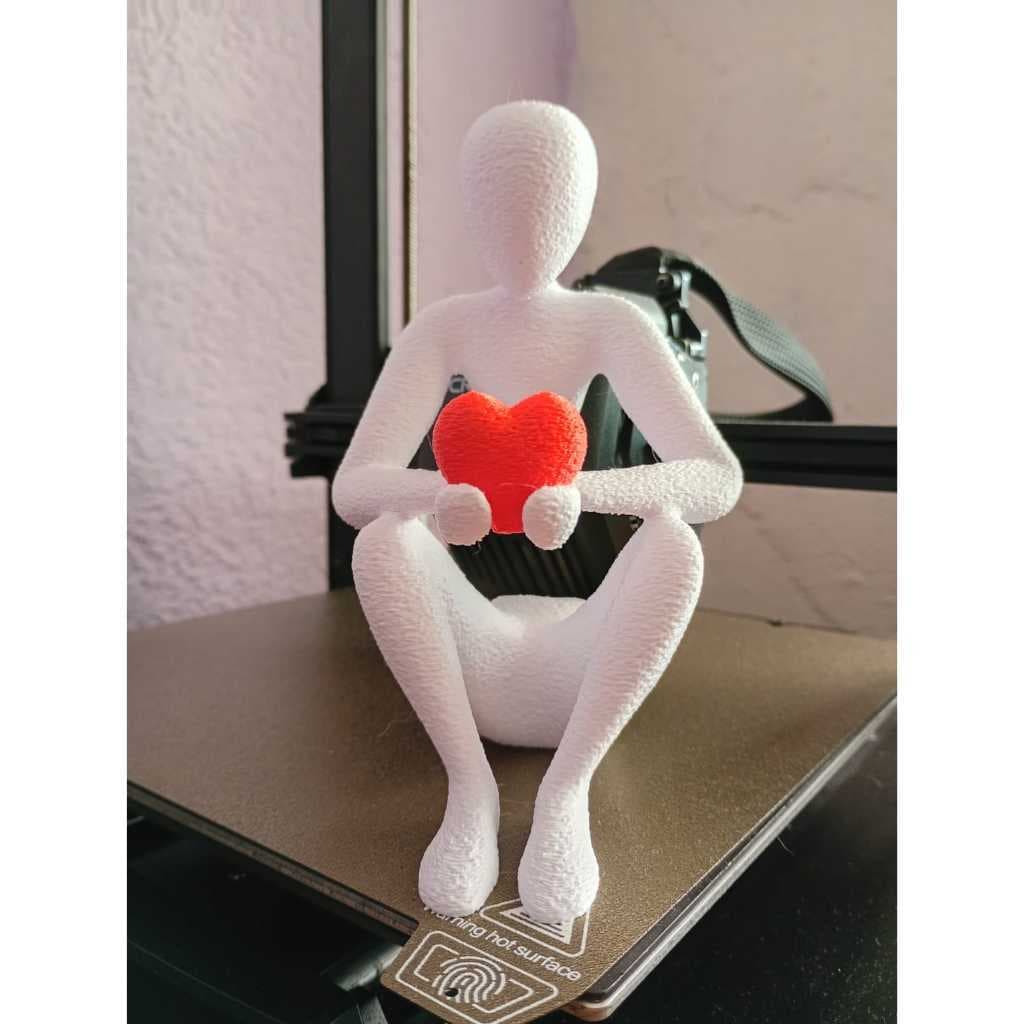 Estatua Sentimento - Guardião do Coração 3D