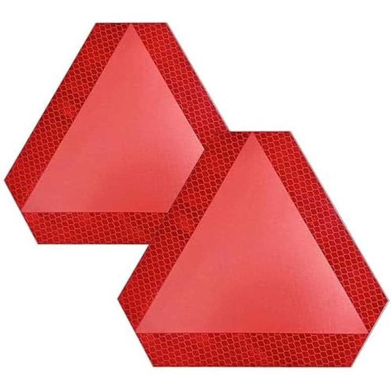 x8 2 Peças Adesivo De Carro , Sinal De Veículo Em Movimento Lento , Acessórios De 7 " X 8 " Triangular De Adesivos E Dec