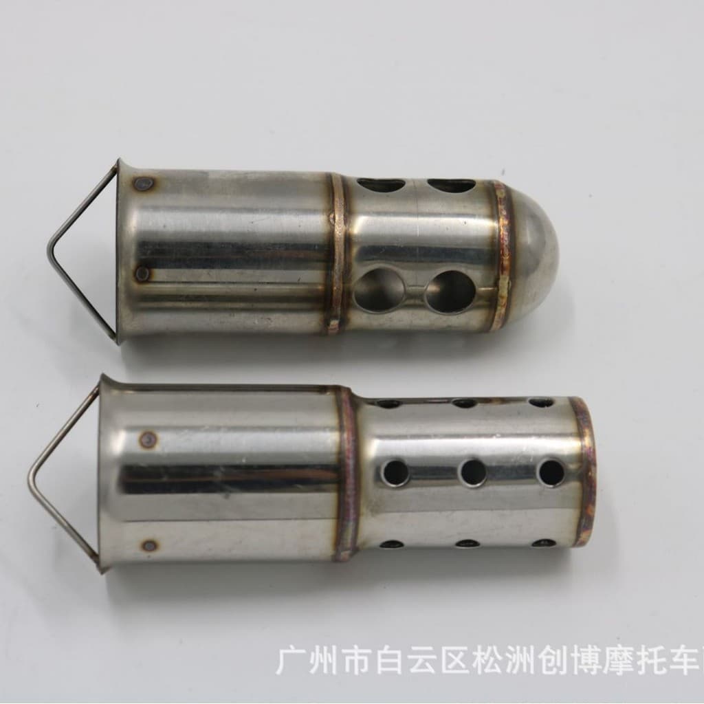 Motocicleta catalisador silenciador plug 51/60mm calibre tubo de escape plug silenciador tubo escape da motocicleta sile