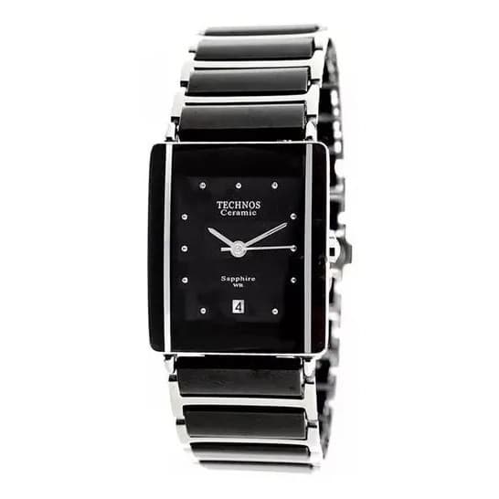 Relógio Technos Cerâmica Safira 1n12acpai/1p Preto Original