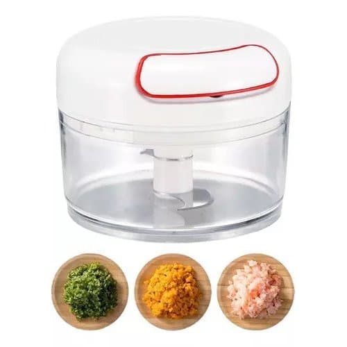 Mini Processador Manual de Alimentos Triturador Alho 170ml