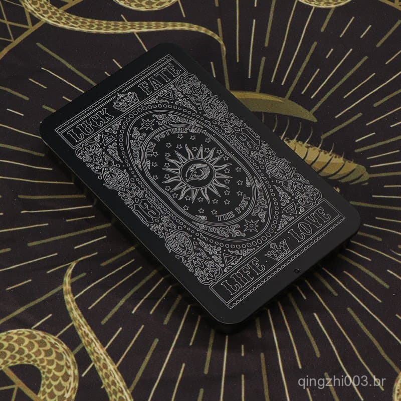 Caixa de armazenamento de tarot, caixa de cartas, coleção portátil, cartas de tarot Waite, acessórios para jogos de tabu