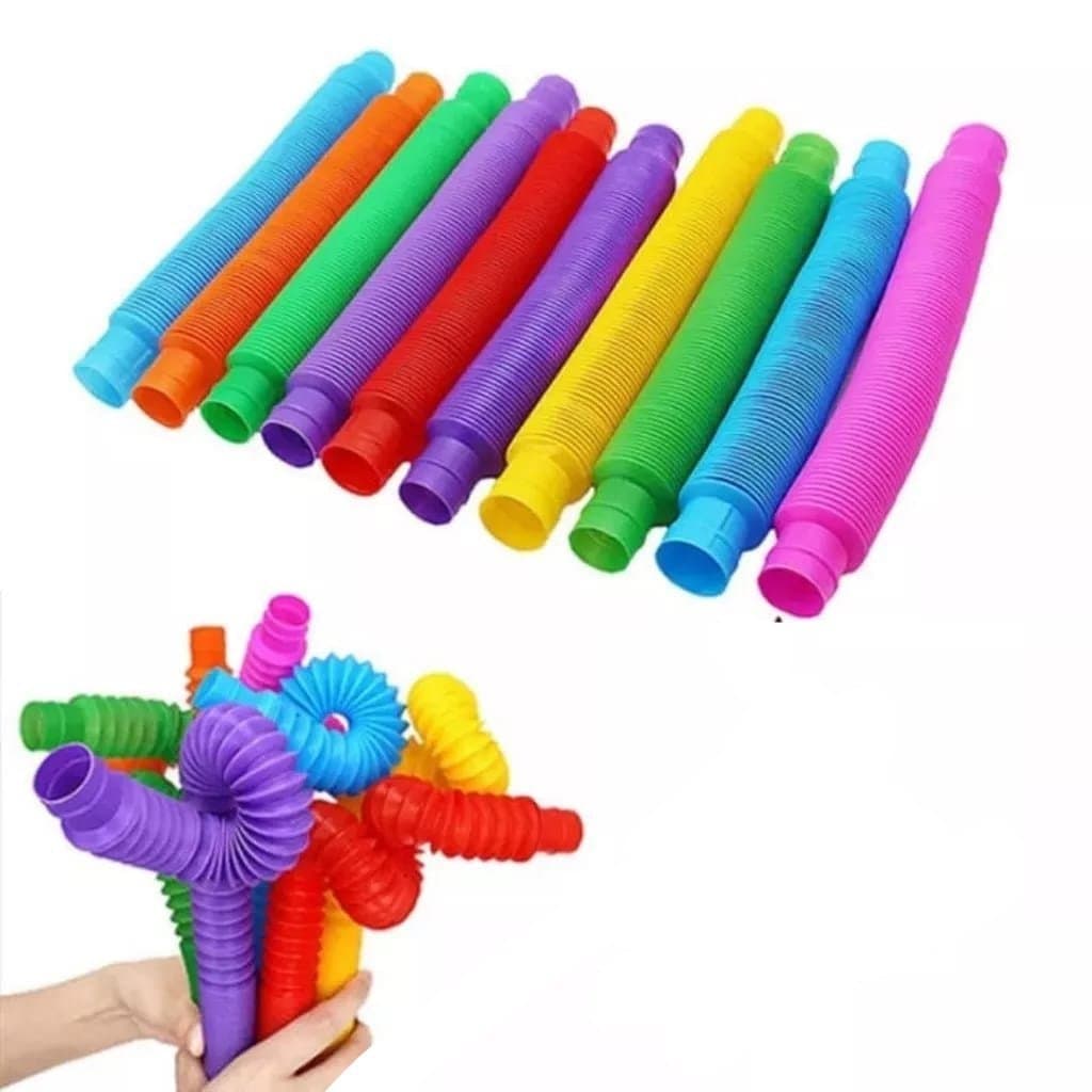 Brinquedo Pop Tube Fidget Toy Sensory Com Led Brinquedo Adulto Criança Anti Stress ENVIO ALEATORIO