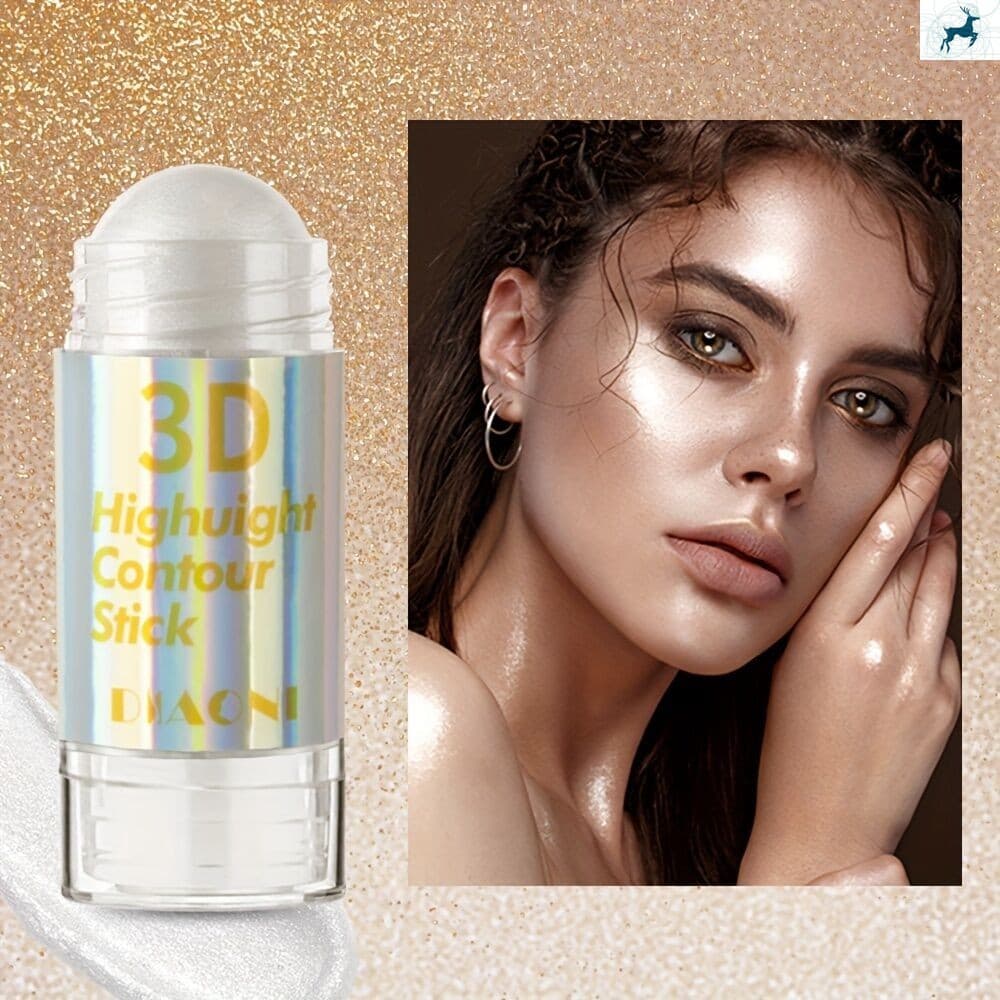 Glow Highlighter Stick-Iluminador Corporal Facial Para Maquiagem Iluminadora De Contorno