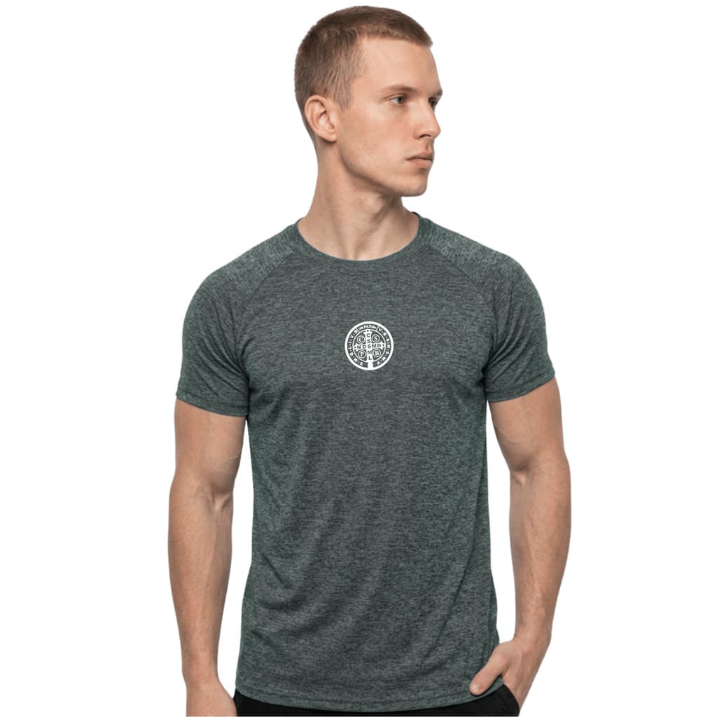 Camiseta São Bento Medalha Dry Fyt Básica Masculina Academia Casual