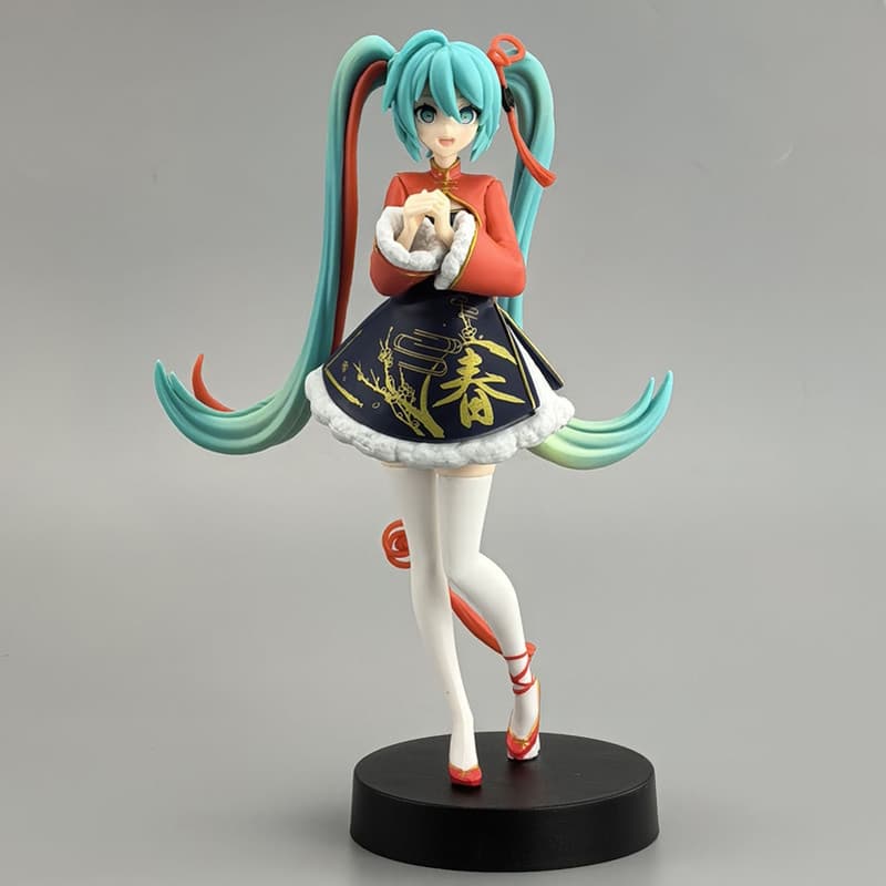 18.5 Cm Hatsune Miku Sourxuan Ano Novo Chinês Ver . Brinquedos De Bonecos De Ação Em PVC Para Crianças , Presente , Mode