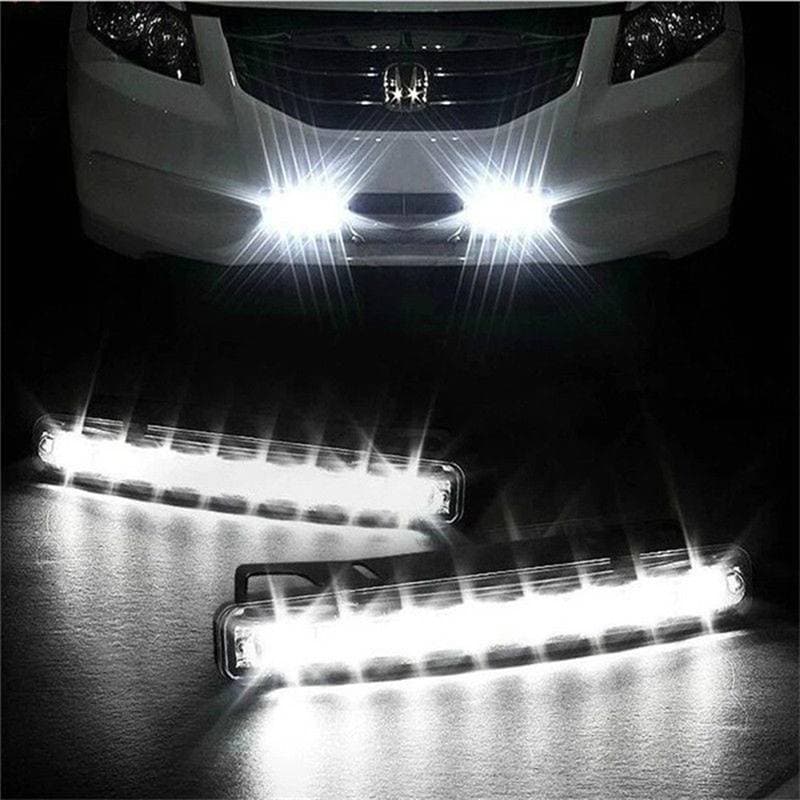 qo Luz Do Carro 8 LED DRL Nevoeiro Condução Diurna Lâmpada Branca br