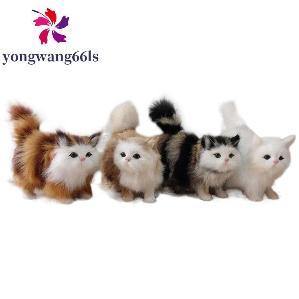 YONGWANG Brinquedos De Pelúcia Para Gatos , Animais Artificiais , Macio , Gatinho , Boneca , Gato Falso , Brinquedo Cria