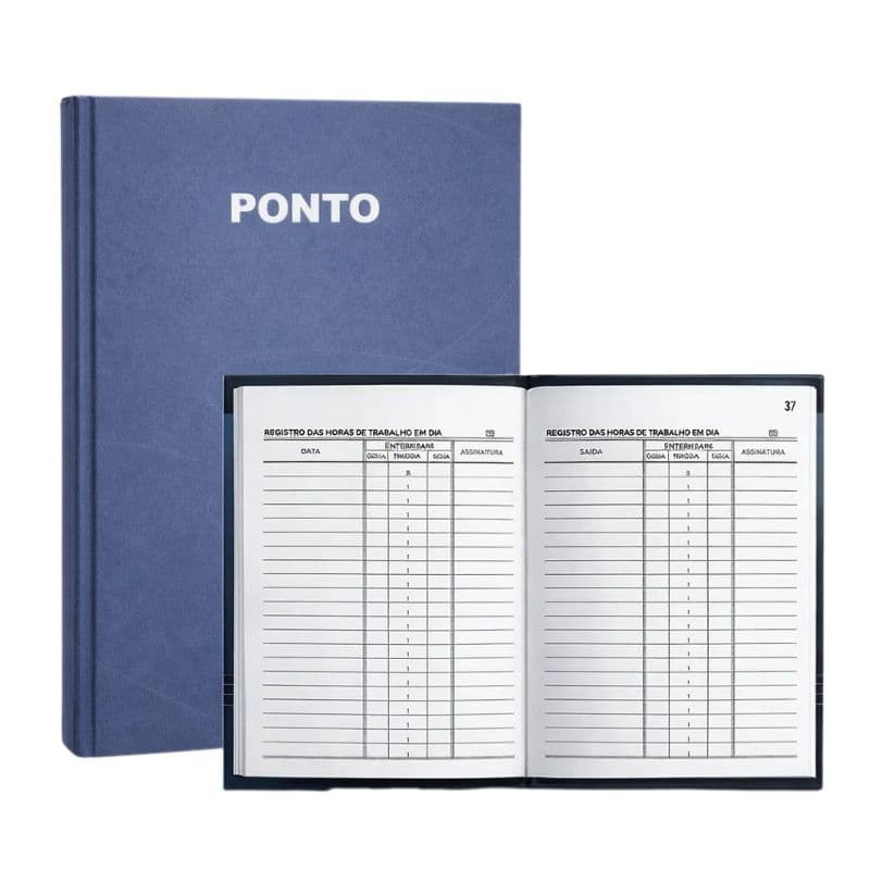 Kit 06 Livro de Ponto Funcionários Capa Dura 160 Folhas cada