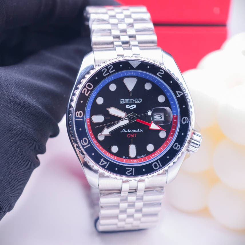 Novo 5 Cores GMT SEIKO SSK003 Relógio De Calendário Multifuncional De Negócios De Moda Masculina