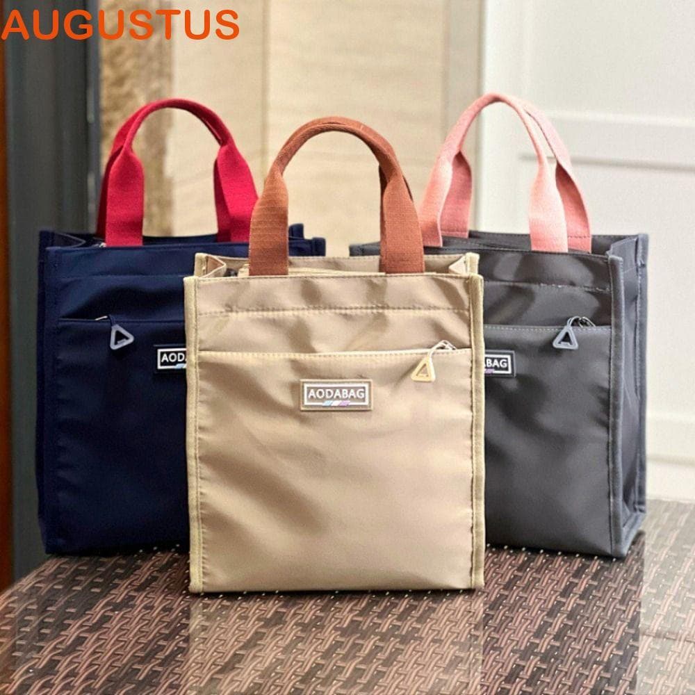 Bolsa Térmica AUGUSTUS , De Acampamento Com Novo Design À Prova D'água Livro De Estudante Zíper De Nylon Para Armazename