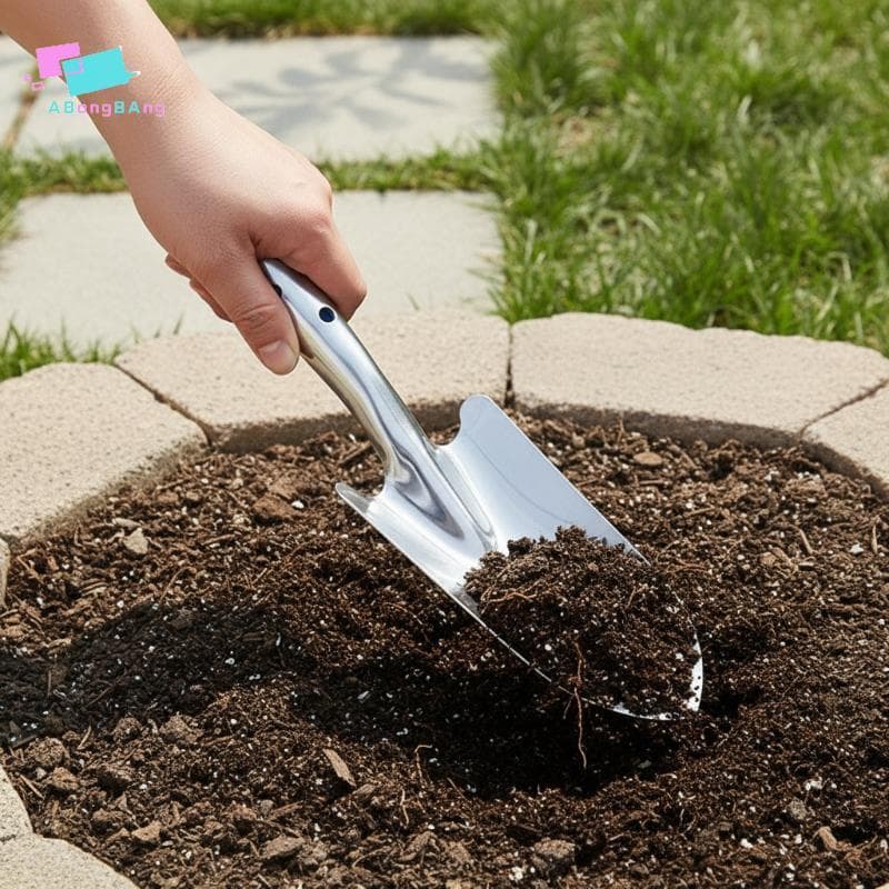 Pá De Jardim Pequena De Aço Inoxidável Abongbanghn , Ideal Para Plantio De Flores Preciso E ks Nice