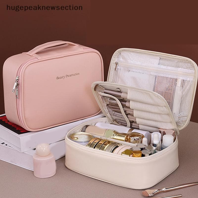 Bolsa Cosmética Multiuso Portátil De Grande Capacidade , De Armazenamento De Maquiagem Dividida Livremente , Alta Estéti