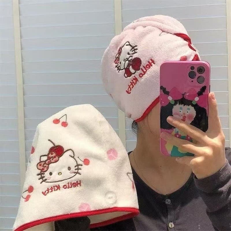 Touca de secagem de cabelo de gato, forte absorvente, de secagem rápida, espessada, touca de banho, homens, mulheres, le