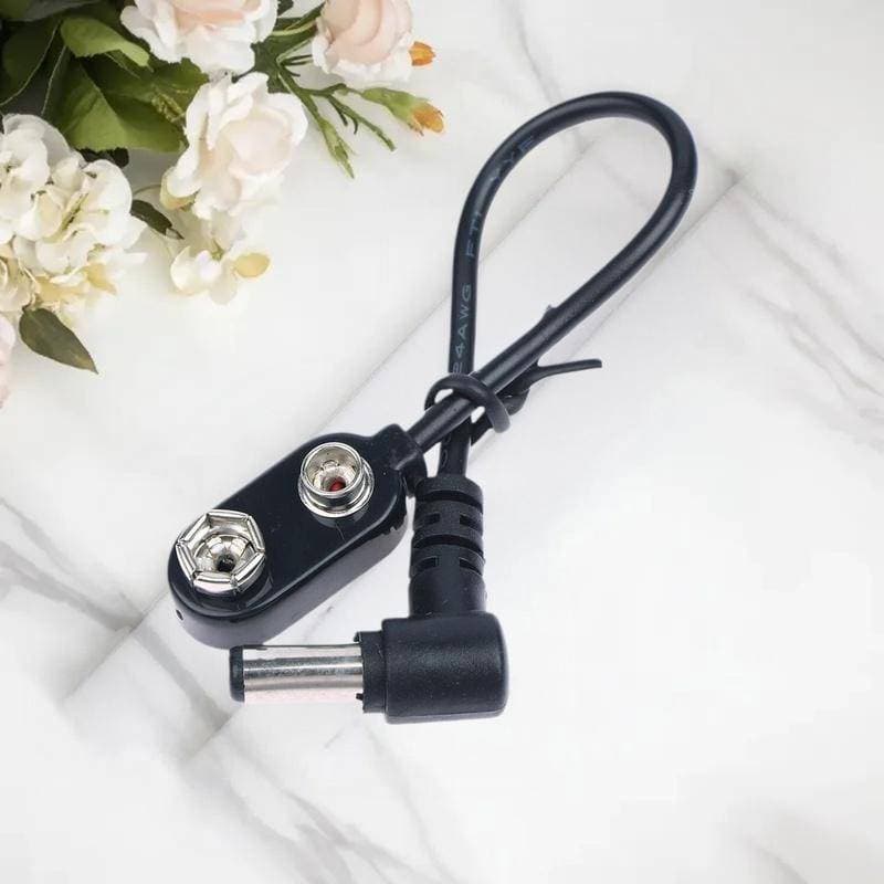 Pedal De Efeito qo 9V , Conversor De Clipe De Bateria , Cabo De Alimentação , Conector De Pressão Para De Guitarra , Ada