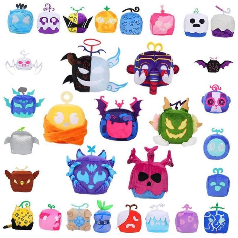 2024 Novas Estatuetas De Frutas Blox Brinquedo De Pelúcia Anime Adventure