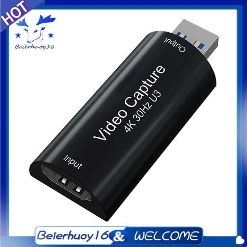 Para Placa De Captura De Áudio-Vídeo USB 3.0 4K Gravador De Jogos Laptop PC Câmera De Transmissão Ao Vivo 1080P