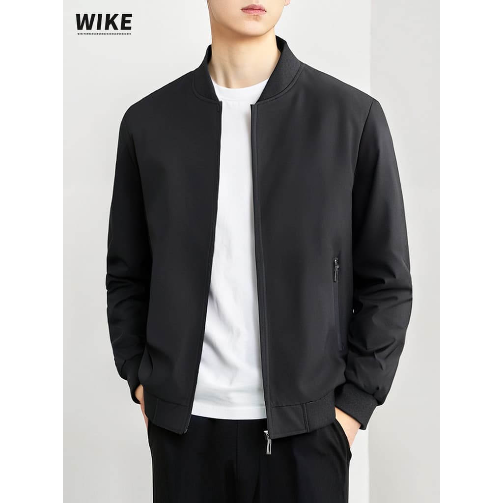 WIKE 2026 outono novo estilo gola de beisebol jaqueta masculina simples All-Match jaqueta Casual roupas de outono roupas