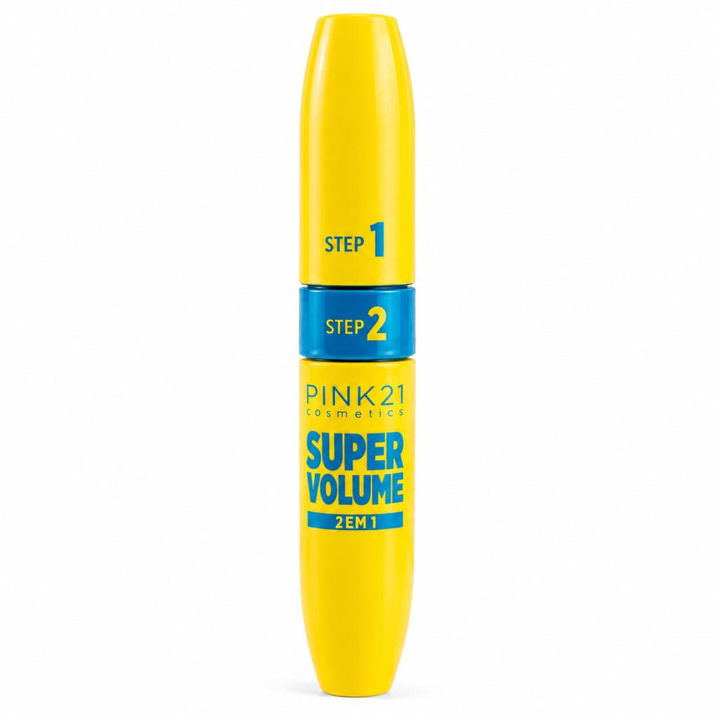 Máscara para Cílios Rímel Super Volume 2 em 1 Pink 21