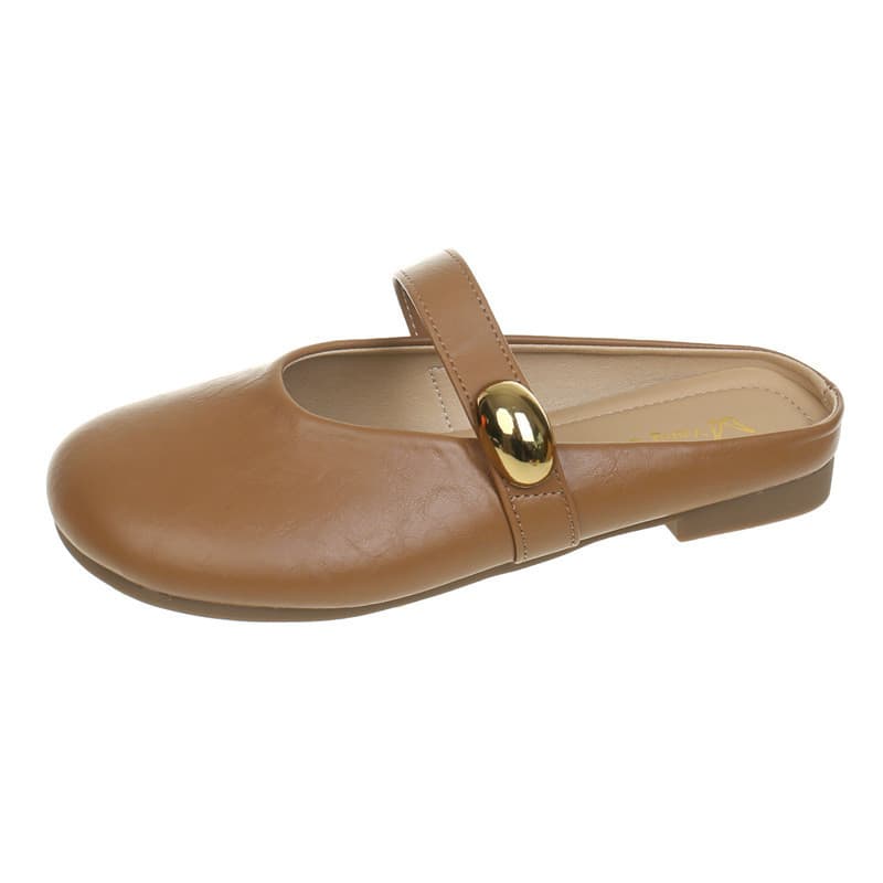 Estilo de fadas exterior Wear Baotou sola macia meia chinelos 2026 primavera novo estilo sapatos casuais All-Match sapat