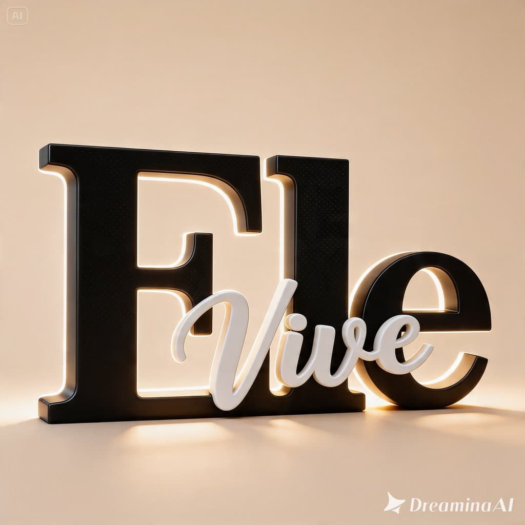 Letreiro “Ele Vive” Religioso | Decoração Evangélica e Cristã para Casa