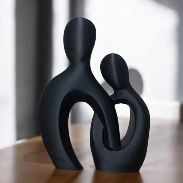 Escultura Decoração de Sala  Romântica Apaixonado -  Amor - Duas almas Apaixonada