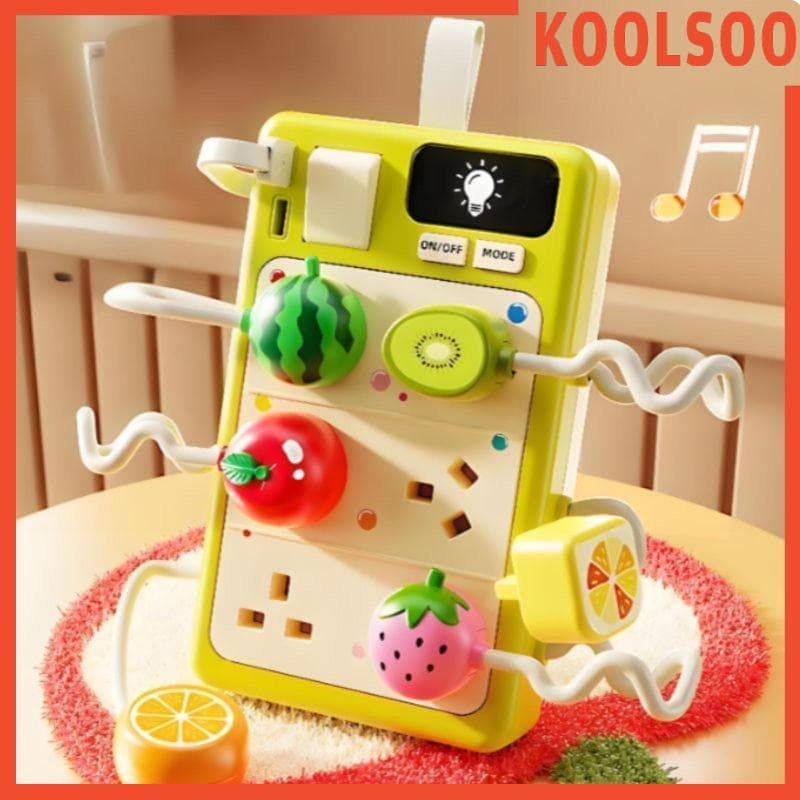 [Koolsoo] Interruptor De Aprendizagem Infantil Brinquedo De Atividade Montessori Sensorial Para Bebês Estimulação Cognit