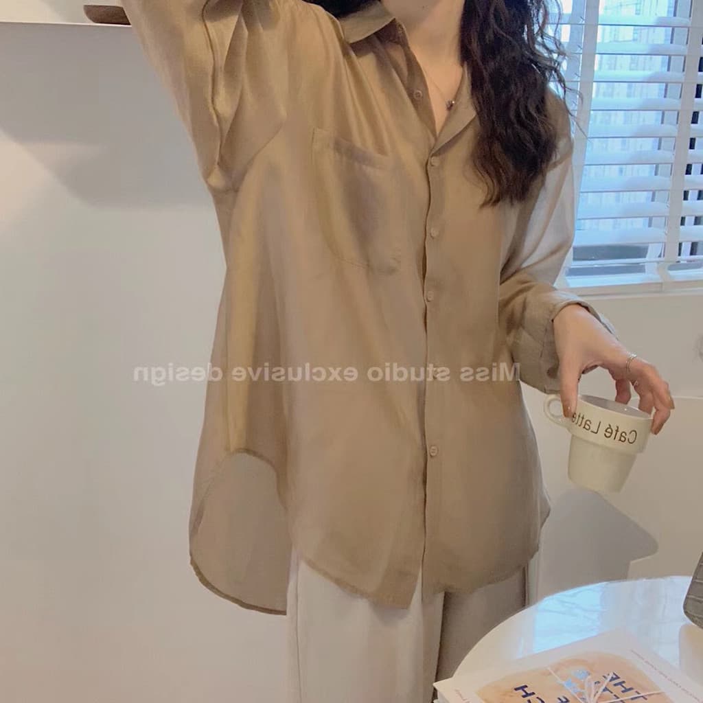Chiffon Cardigan protetor solar roupas femininas verão solto moda pequena 150 topos camisa de manga comprida feminina ja