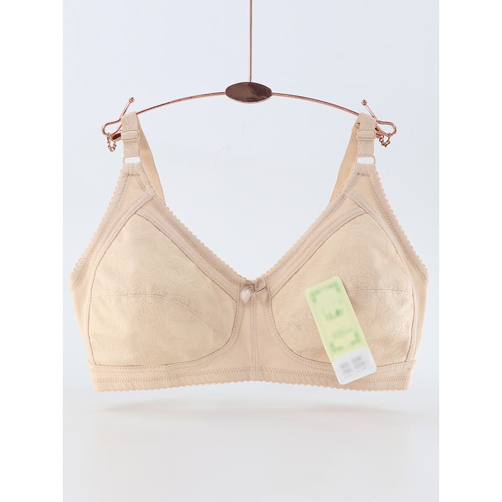 Sutiã sem fio para idosos de meia-idade, roupa íntima plus Size, copo grande, sutiã fino de algodão para mãe