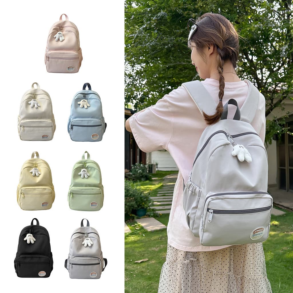 Mochila feminina de alto valor ins nicho mochila moda simples Casual mochila de viagem luz All-match saco de computador