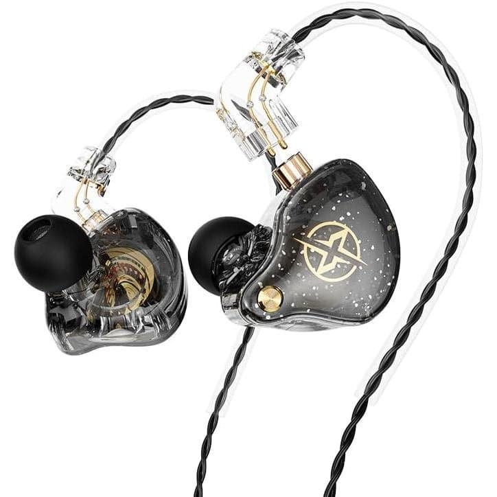 Fones de Ouvido Intra-Auriculares DX2, Fones de Ouvido HiFi Estéreo IEM, Fones de Ouvido Profissionais com Isolamento de