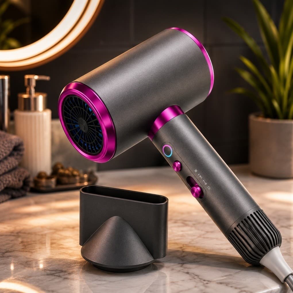 Secador de Cabelo 2800W Alta Potência | Secagem Rápida | Ar Quente e Frio | 3 Velocidades | Bocal Modelador