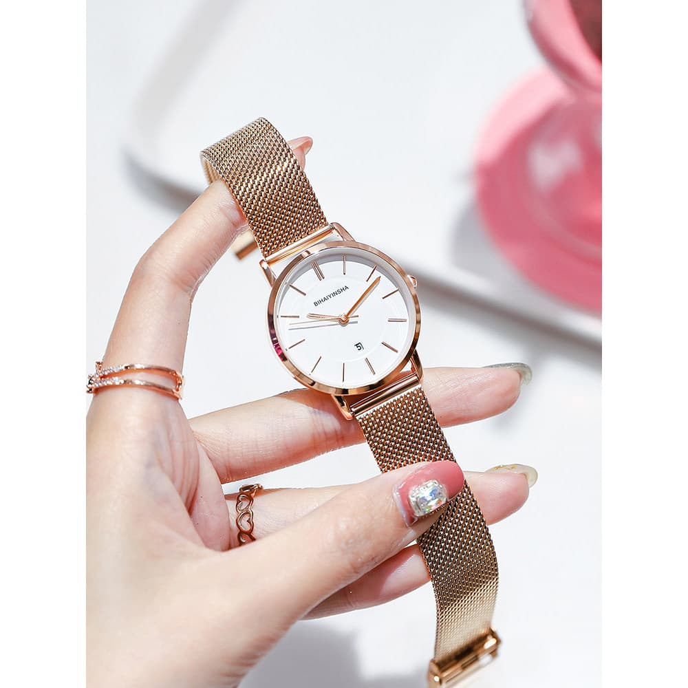 relogio feminino pequeno relogio feminino luxo Relógio feminino elegante à prova d'água versão coreana do ensino médio
