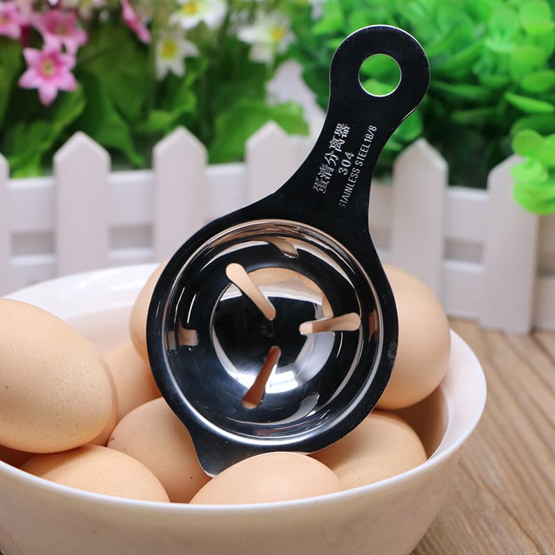 304 aço inoxidável separador de clara de ovo filtro de gema de ovo separador de ovo batedor de ovo líquido cozinha ferra