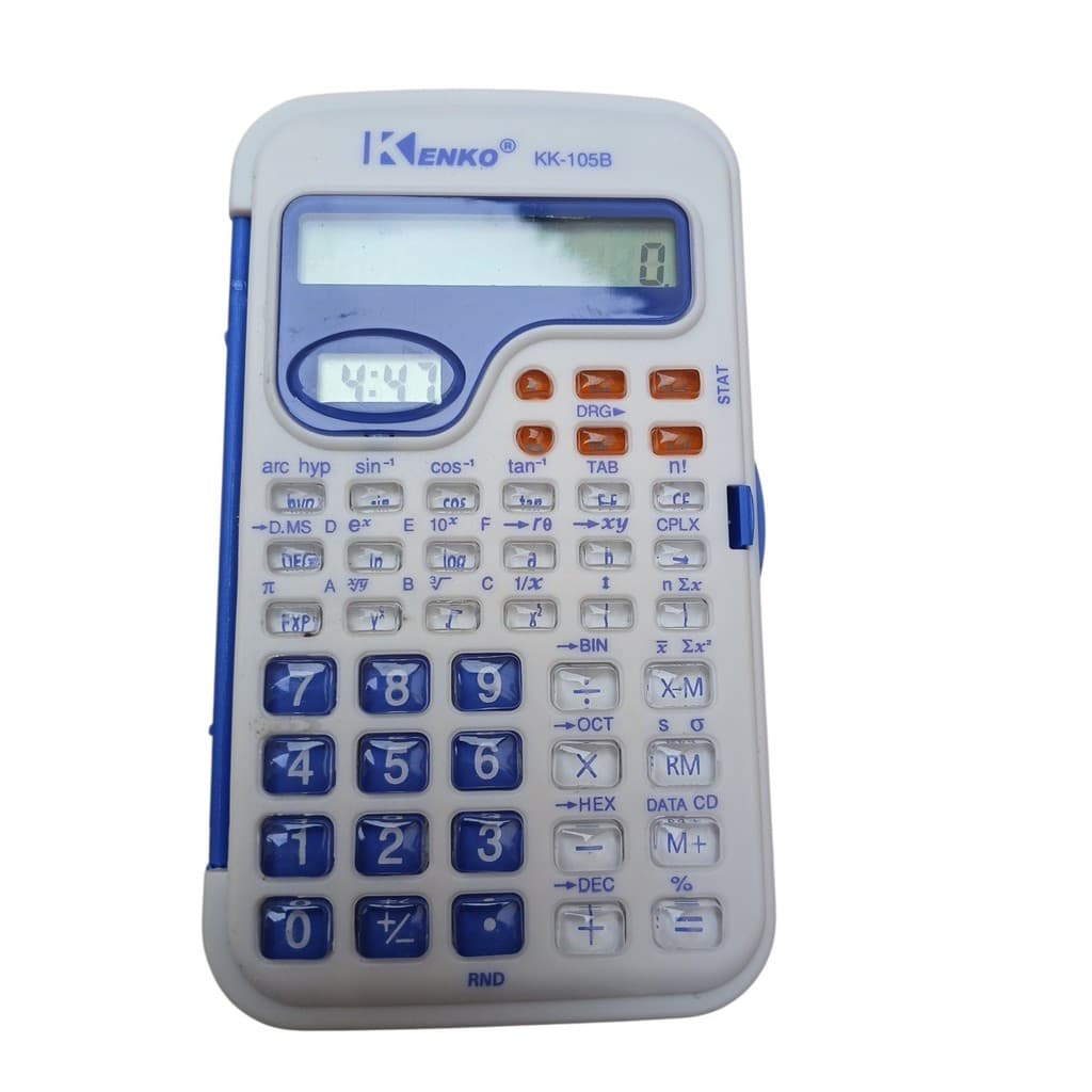 Calculadora científica Kenko Azul com tampa