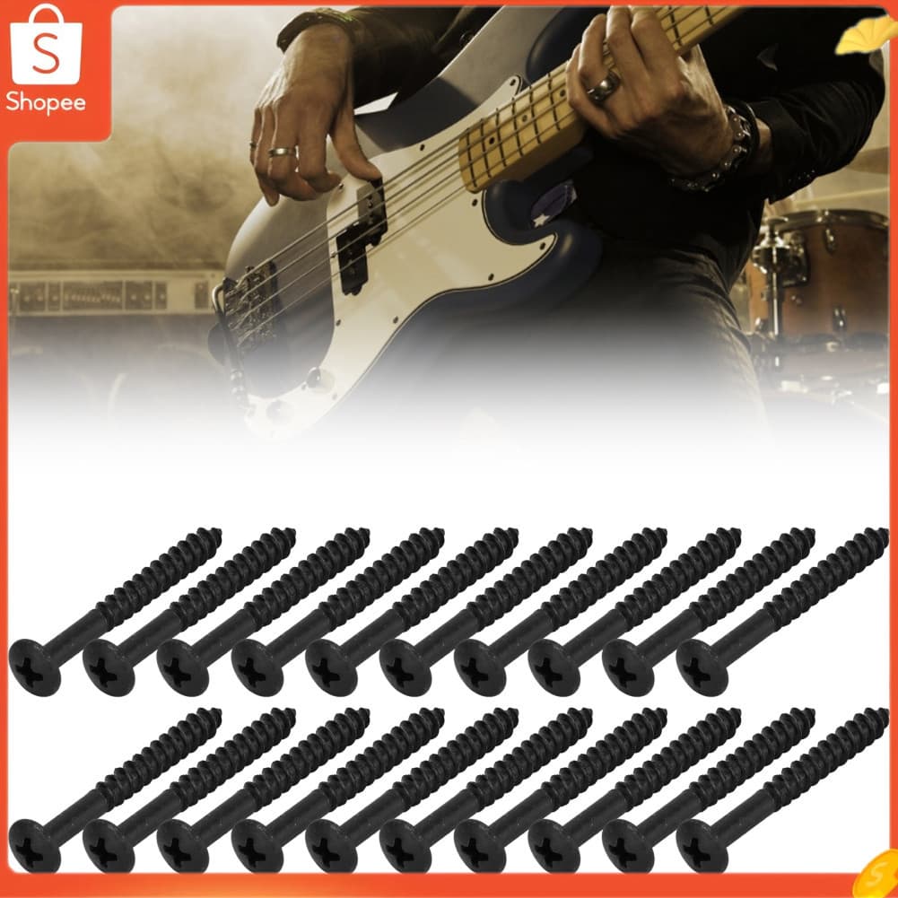 audiohome01.br 20 peças parafuso de guitarra elétrica placa de proteção de pescoço anticorrosão ferramenta de montagem
